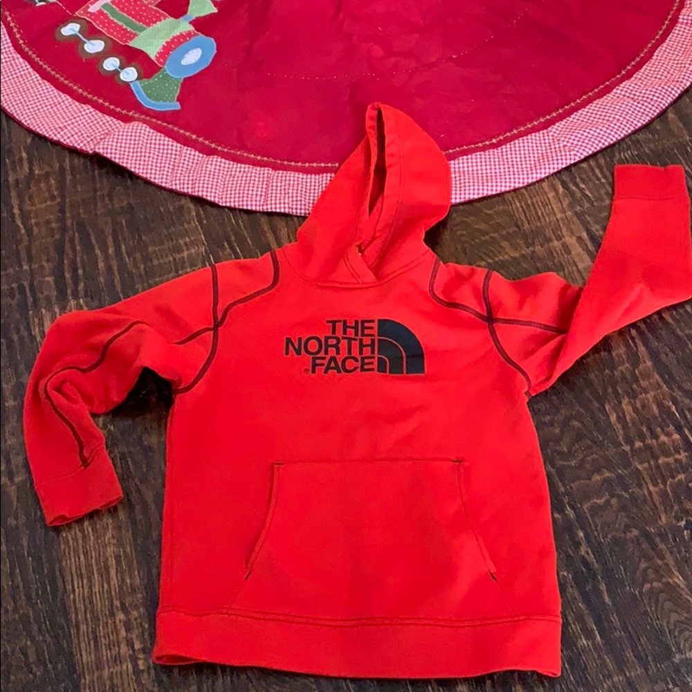 Red TNF boys sweatshirt